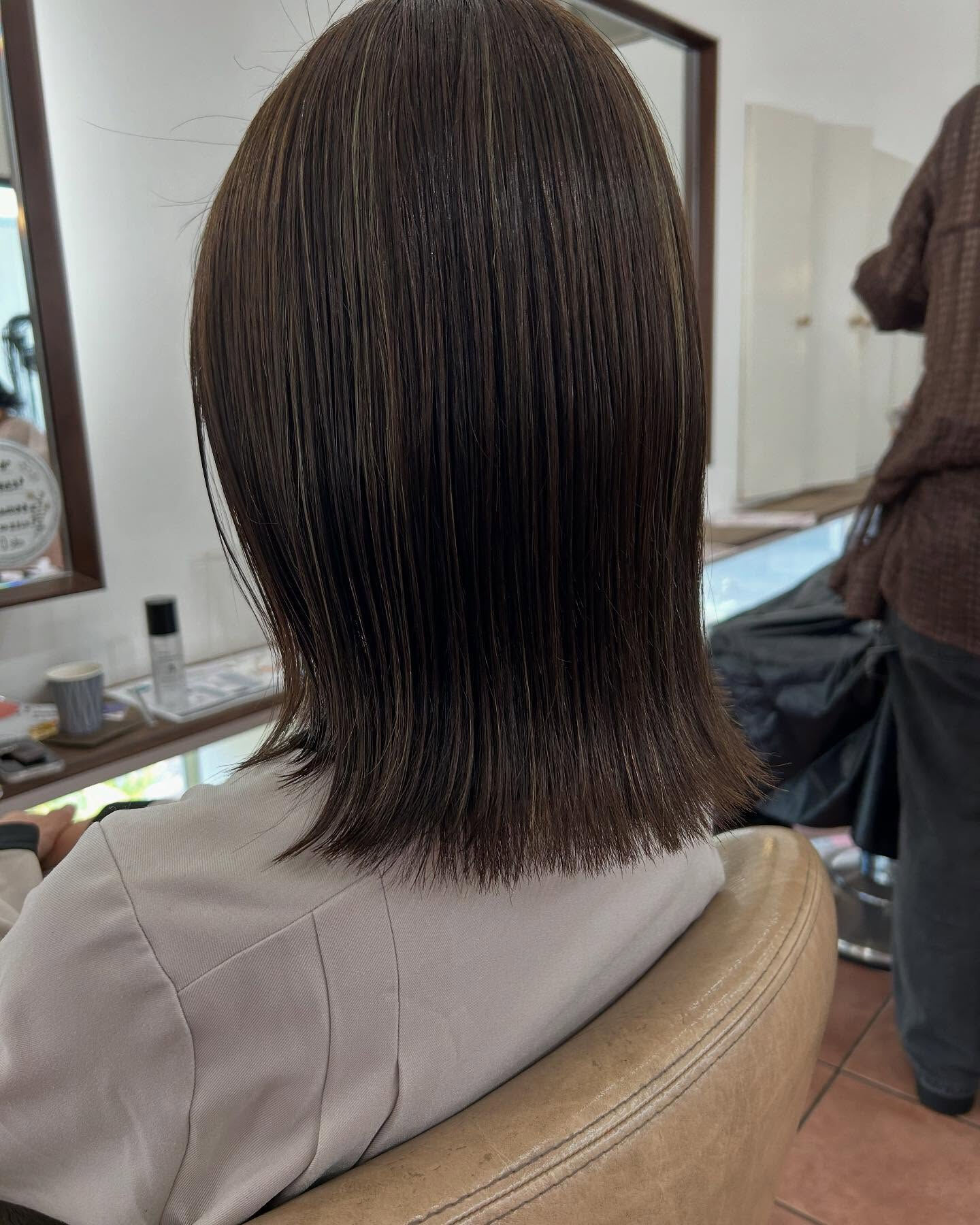 総社美容院　オリーブベージュ🫒
