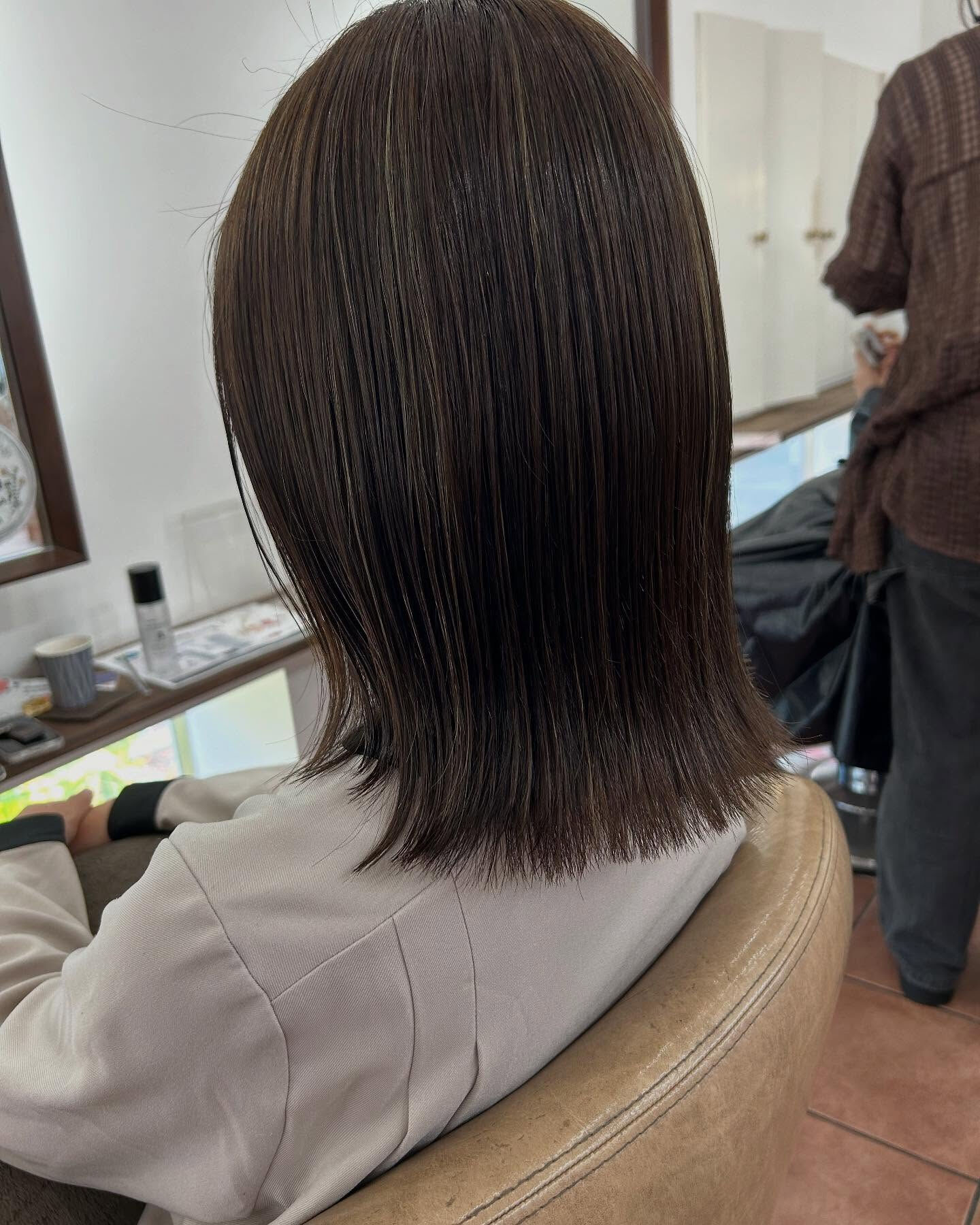 総社美容院　オリーブベージュ🫒