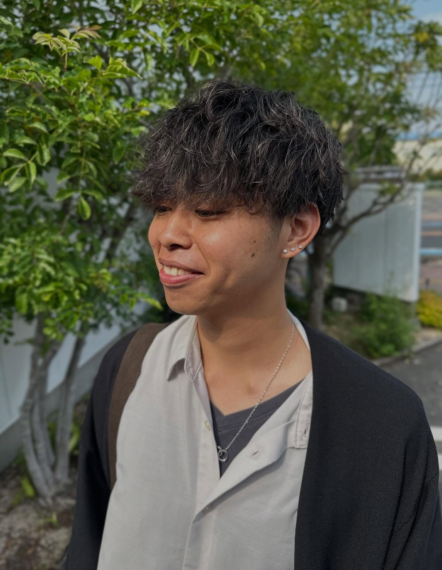 【波マッシュパーマ】