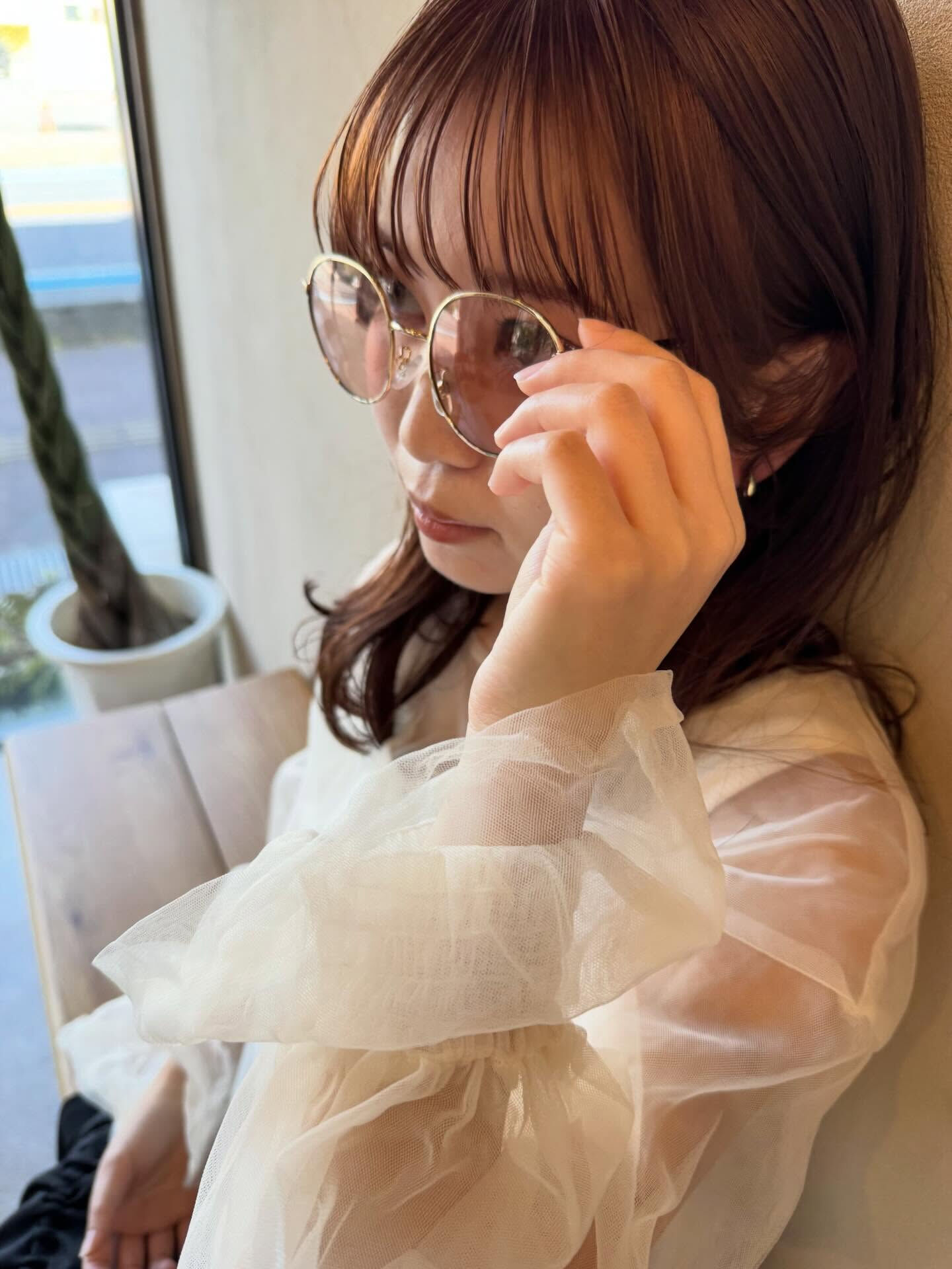 ナチュラルな赤みブラウン💓