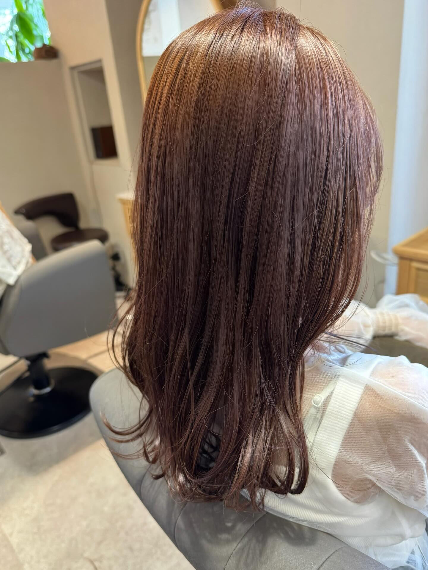 ナチュラルな赤みブラウン💓